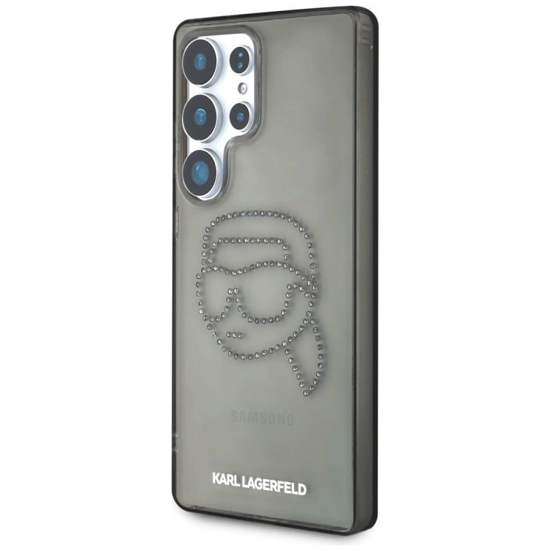 Etui Karl Lagerfeld Rhinestones Karl Head Logo Samsung Galaxy S25 Ultra czarny - obrazek 2