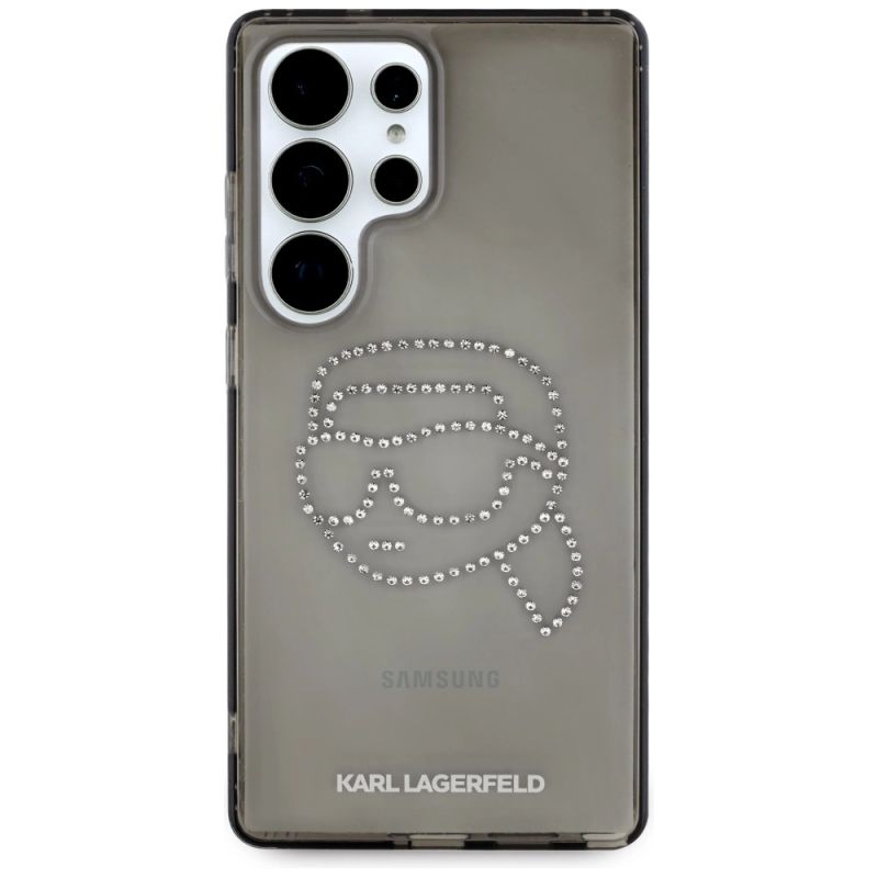 Etui Karl Lagerfeld Rhinestones Karl Head Logo Samsung Galaxy S25 Ultra czarny - obrazek 3