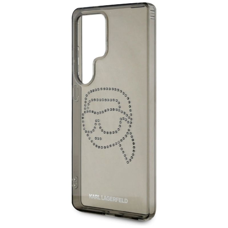 Etui Karl Lagerfeld Rhinestones Karl Head Logo Samsung Galaxy S25 Ultra czarny - obrazek 6