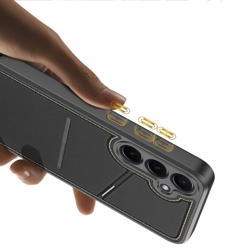 Etui Dux Ducis Rafi II na Samsung Galaxy S25+ z podstawką i portfelem - czarne - obrazek 5