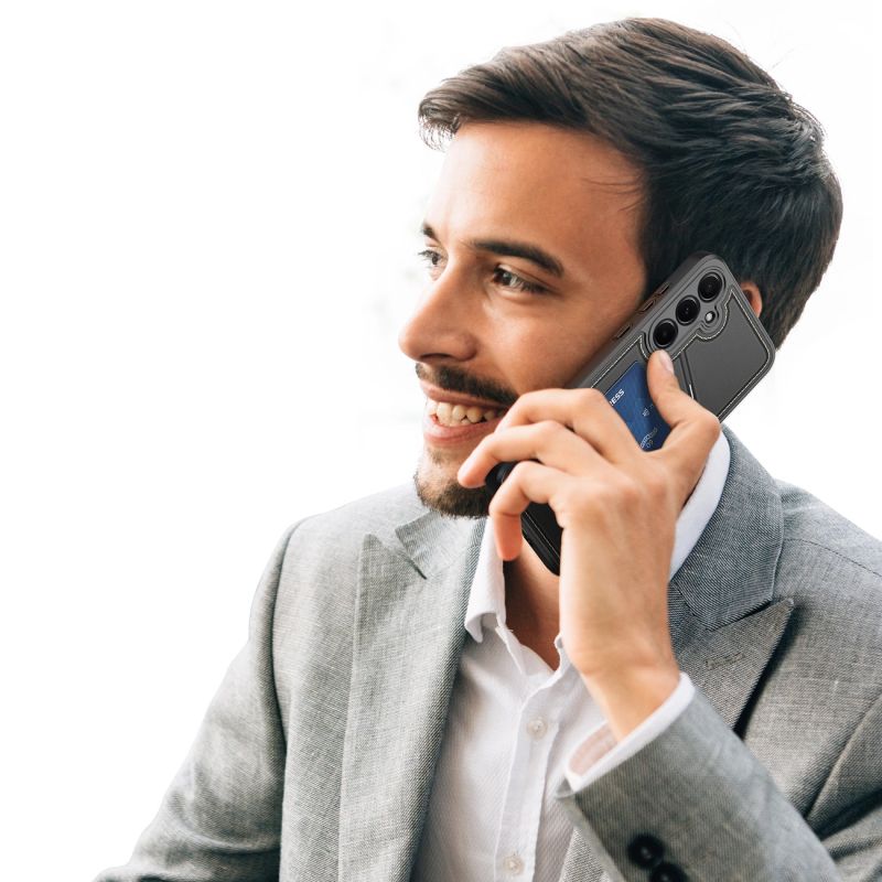 Etui Dux Ducis Rafi II na Samsung Galaxy S25+ z podstawką i portfelem - czarne - obrazek 6