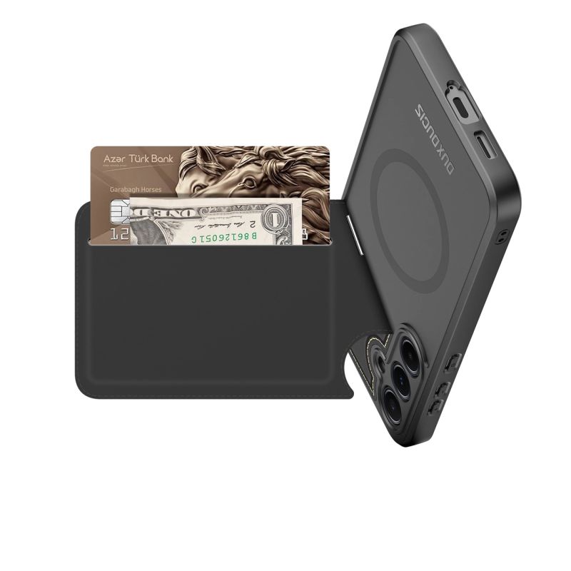 Etui Dux Ducis Rafi II na Samsung Galaxy S25+ z podstawką i portfelem - czarne - obrazek 10