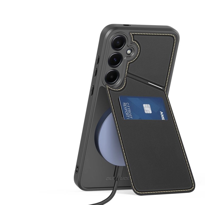 Etui Dux Ducis Rafi II na Samsung Galaxy S25+ z podstawką i portfelem - czarne - obrazek 14