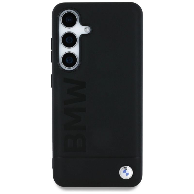Etui BMW Leather Big Wordmark na Samsung Galaxy S25 - czarne - obrazek 3