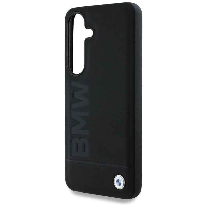 Etui BMW Leather Big Wordmark na Samsung Galaxy S25 - czarne - obrazek 6