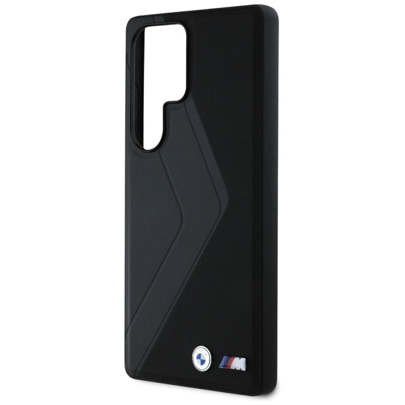 Etui BMW Leather Oversized Stripes MagSafe na Samsung Galaxy S25 Ultra - czarne - obrazek 6