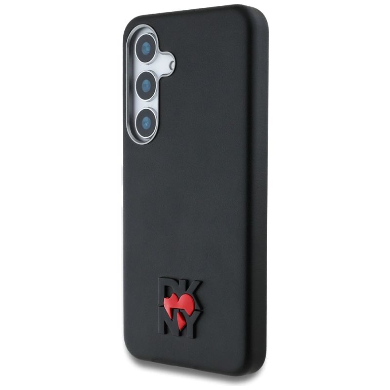 Etui DKNY Leather Heart of NY na Samsung Galaxy S25 - czarne - obrazek 2
