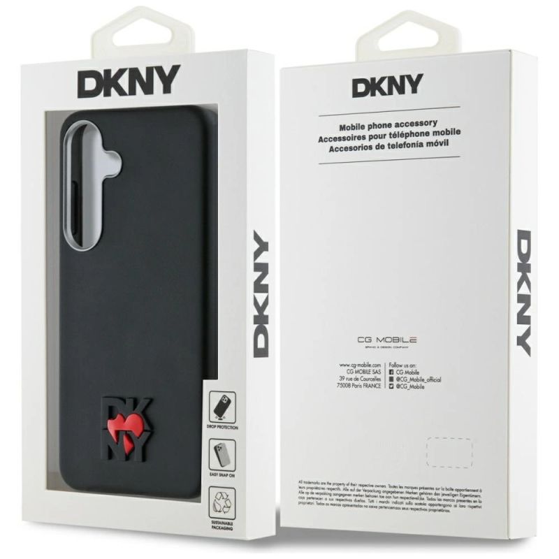 Etui DKNY Leather Heart of NY na Samsung Galaxy S25 - czarne - obrazek 8