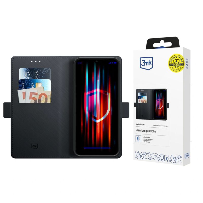Etui 3mk Wallet Case na Samsung Galaxy S25 Edge - czarne