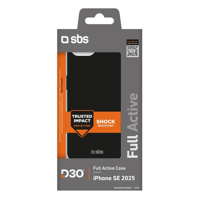 Etui SBS Full Active D3O do iPhone 16e - czarne - obrazek 2