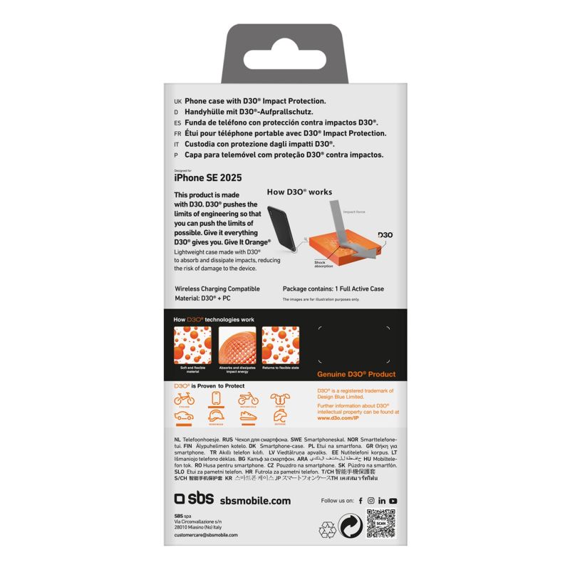 Etui SBS Full Active D3O do iPhone 16e - czarne - obrazek 3