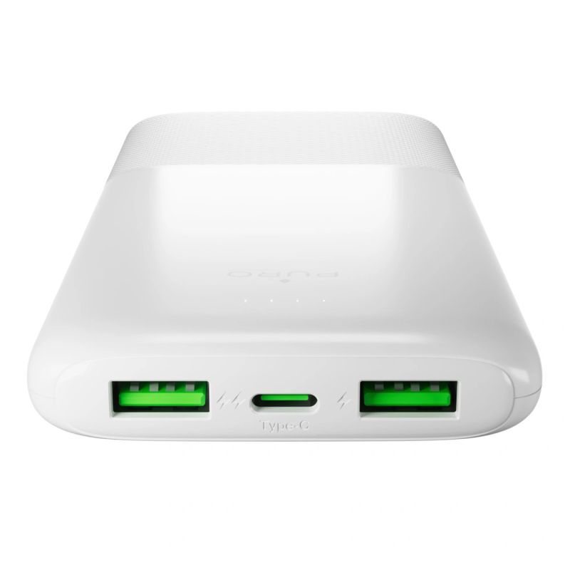 Powerbank Puro DAILY 10 PLUS 10000mAh 2x USBA / 1x USB-C 22.5W - biały - obrazek 3