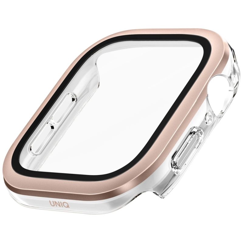 Etui ze szkłem hartowanym UNIQ Voute na Apple Watch 10 46 mm - różowo-złota - obrazek 4