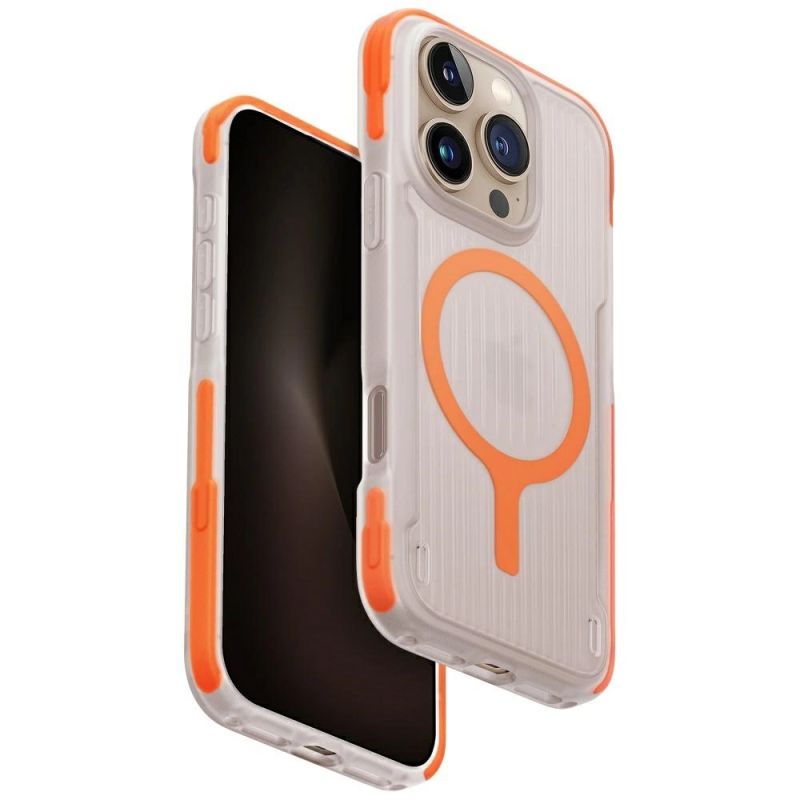 Etui UNIQ Combat Active Magclick Charging na iPhone 16 Pro - pomarańczowe