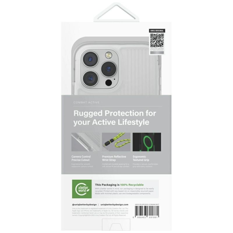 Etui UNIQ Combat Active Magclick Charging na iPhone 16 Pro Max - białe - obrazek 6