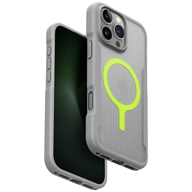 Etui UNIQ Combat Active Magclick Charging na iPhone 16 Pro Max - szare