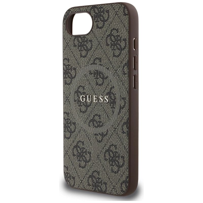 Etui Guess 4G Ring Classic Logo MagSafe na iPhone 16e - brązowe - obrazek 6