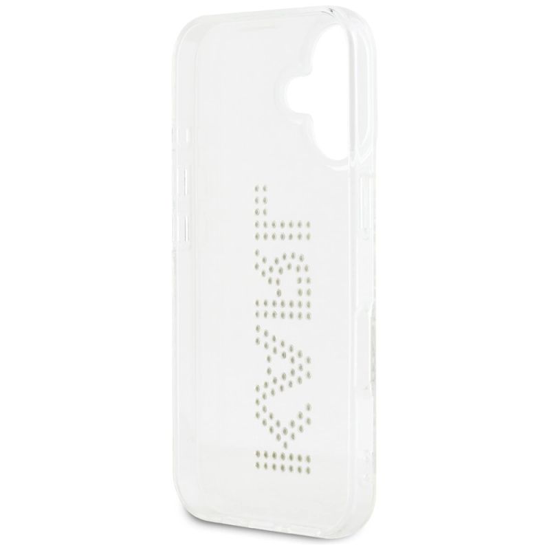 Etui Karl Lagerfeld IML Rhinestones Logo na iPhone 16 - przezroczyste - obrazek 7