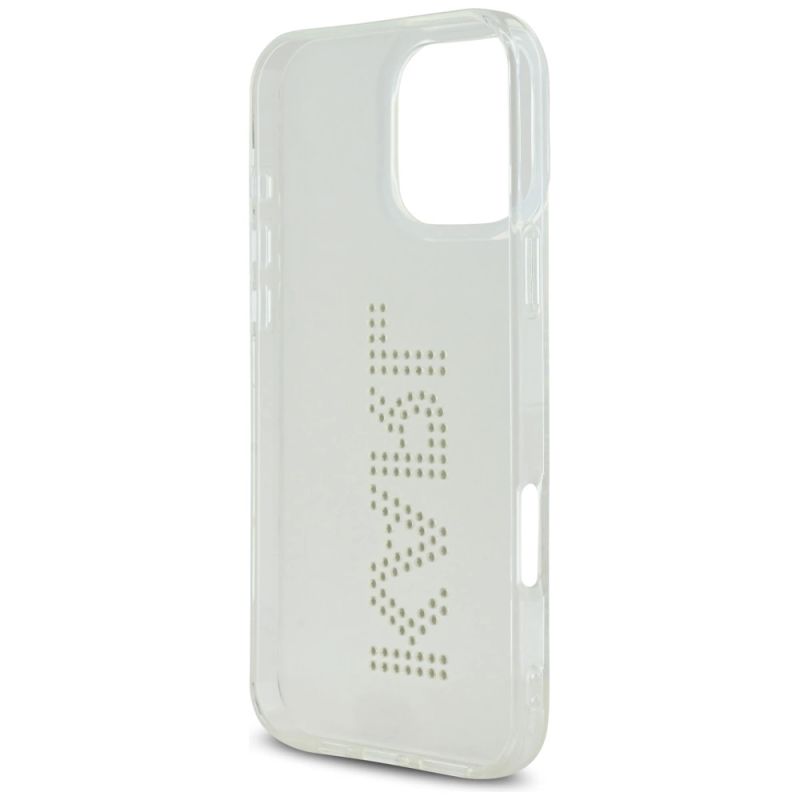 Etui Karl Lagerfeld IML Rhinestones Logo na iPhone 16 Pro - przezroczyste - obrazek 7