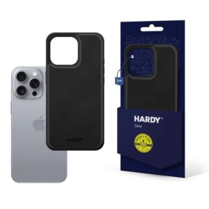 Etui 3mk Hardy Apple Silky Leather MagCase na Apple iPhone 16 Pro Max - czarne