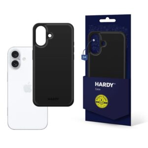Etui 3mk Hardy Apple Silky Leather MagCase na Apple iPhone 16 Plus - czarne