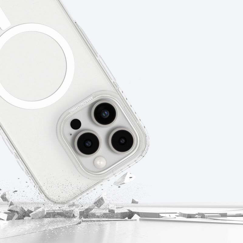 Etui silikonowe AMAZINGTHING Titan Pro Mag Case z pierścieniem magnetycznym do iPhone 16 Pro - przezroczyste - obrazek 9