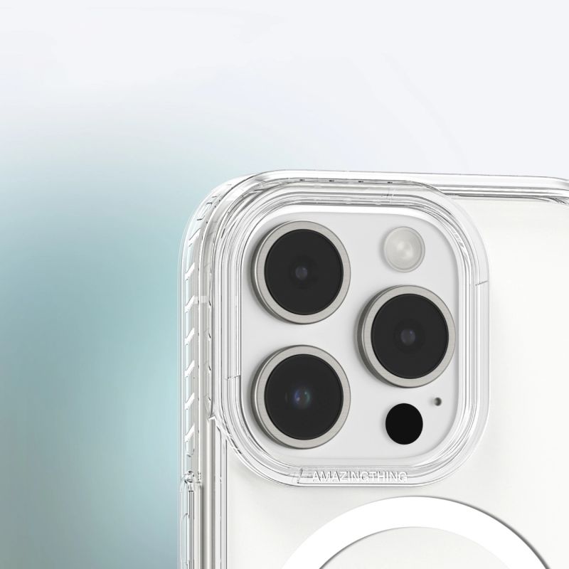 Etui silikonowe AMAZINGTHING Titan Pro Mag Case z pierścieniem magnetycznym do iPhone 16 Pro - przezroczyste - obrazek 11