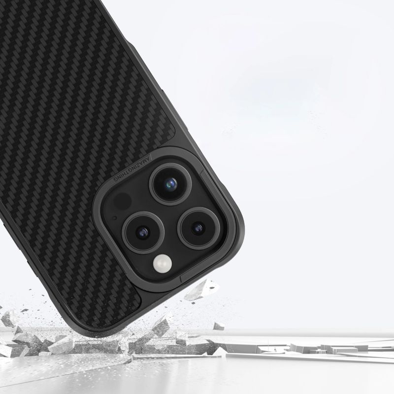 Etui pancerne AMAZINGTHING Titan Max Case z włóknami aramidowymi 1500D do iPhone 16 Pro Max - czarne - obrazek 9