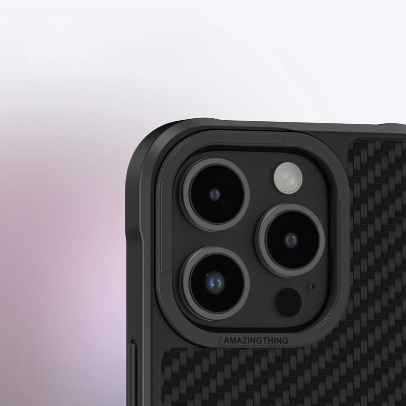 Etui pancerne AMAZINGTHING Titan Max Case z włóknami aramidowymi 1500D do iPhone 16 Pro Max - czarne - obrazek 11