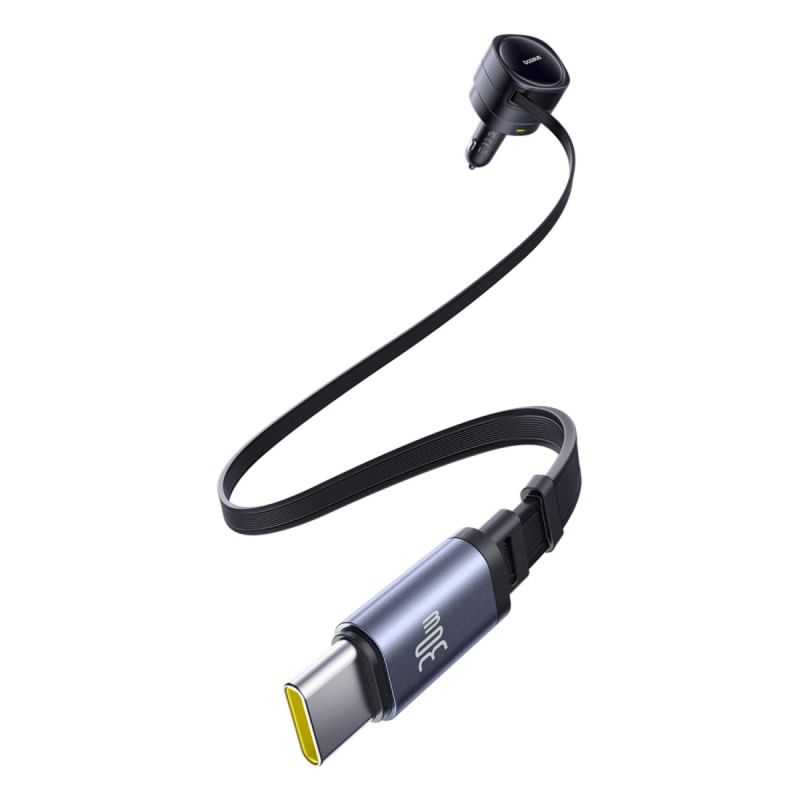 Ładowarka samochodowa Baseus Enjoyment Max 90W 2x USB-C + kabel USB-C i Lightning – czarna - obrazek 4