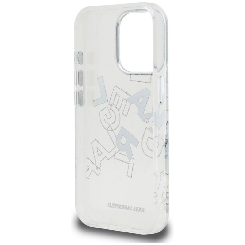 Etui Karl Lagerfeld IML Sketched Graphic na iPhone 16 Pro - przezroczyste - obrazek 7
