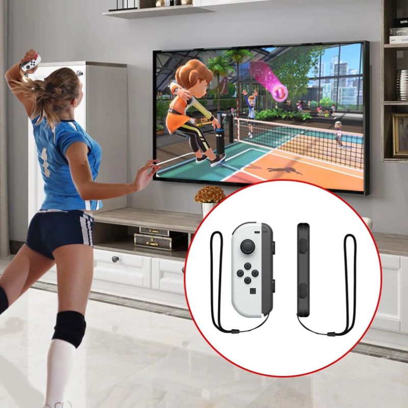 Pakiet akcesoriów rodzinnych 10 w 1 do gry Nintendo Switch Sports - zestaw czerwony i niebieski - obrazek 21