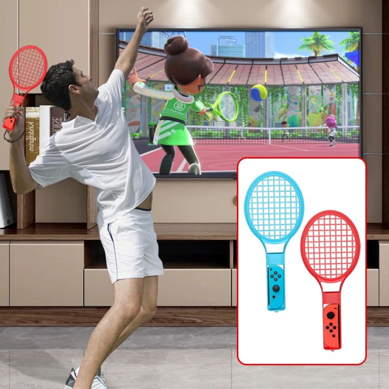 Pakiet akcesoriów rodzinnych 10 w 1 do gry Nintendo Switch Sports - zestaw czerwony i niebieski - obrazek 24