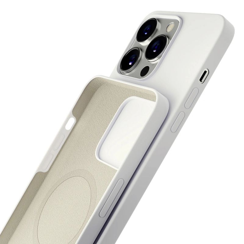 Etui 3mk Hardy Silicone MagCase na iPhone 14 Pro Max - białe - obrazek 4