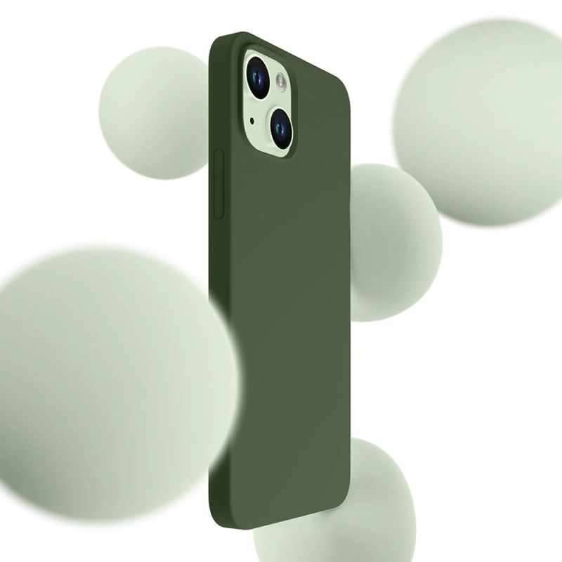 Etui 3mk Hardy Silicone MagCase na iPhone 15 Plus - zielone - obrazek 2