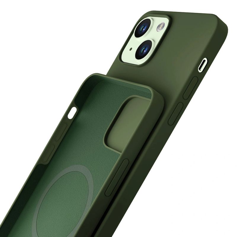 Etui 3mk Hardy Silicone MagCase na iPhone 15 Plus - zielone - obrazek 4