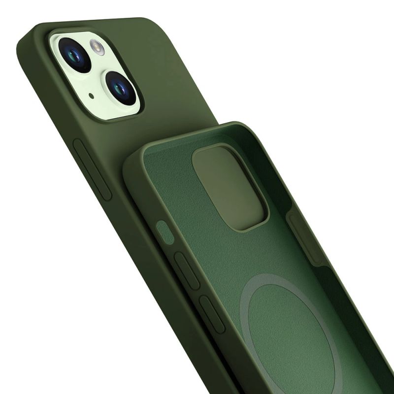 Etui 3mk Hardy Silicone MagCase na iPhone 15 Plus - zielone - obrazek 5