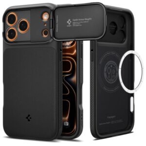 Etui Spigen Optik Armor MagSafe na iPhone 17 Pro Max - czarne