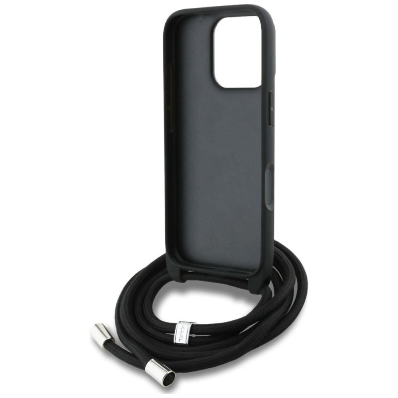 Etui Karl Lagerfeld Crossbody Grained Pattern & Logo do iPhone 16 Pro Max - szare - obrazek 6