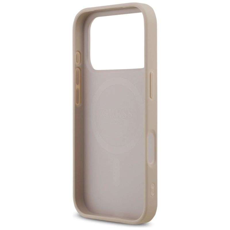 Etui Guess 4G Printed Stripes MagSafe na iPhone 17 Pro - różowe - obrazek 7