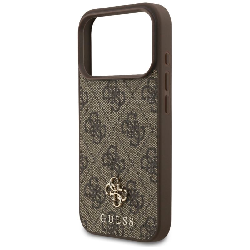 Etui Guess 4G Small Classic Logo MagSafe na iPhone 17 Pro - brązowe - obrazek 6