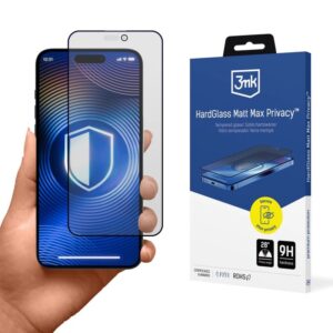 Szkło hartowane 3mk Hardglass Matt Max Privacy na iPhone 17 Pro