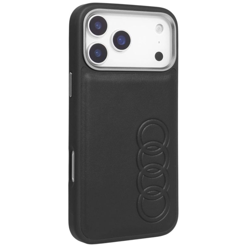 Etui Audi TT Synthetic Leather MagSafe do iPhone 17 Pro Max - czarne - obrazek 2
