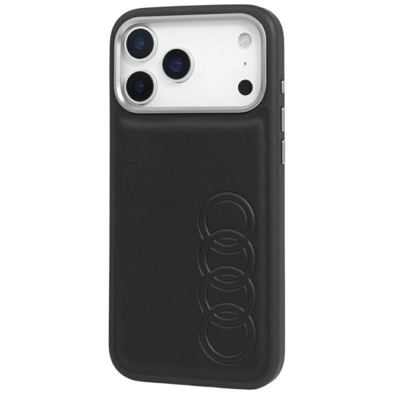 Etui Audi TT Synthetic Leather MagSafe do iPhone 17 Pro Max - czarne - obrazek 3