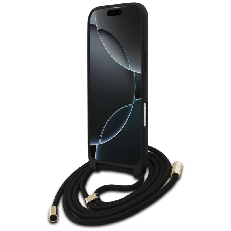 Etui Guess 4G Big Logo Cord Stap Crossbody na iPhone Air - czarne - obrazek 4