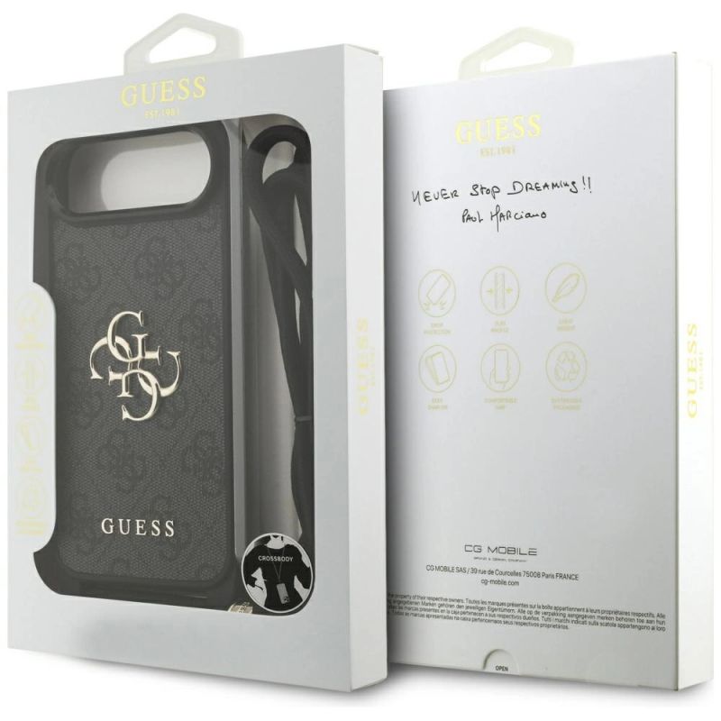 Etui Guess 4G Big Logo Cord Stap Crossbody na iPhone Air - czarne - obrazek 7