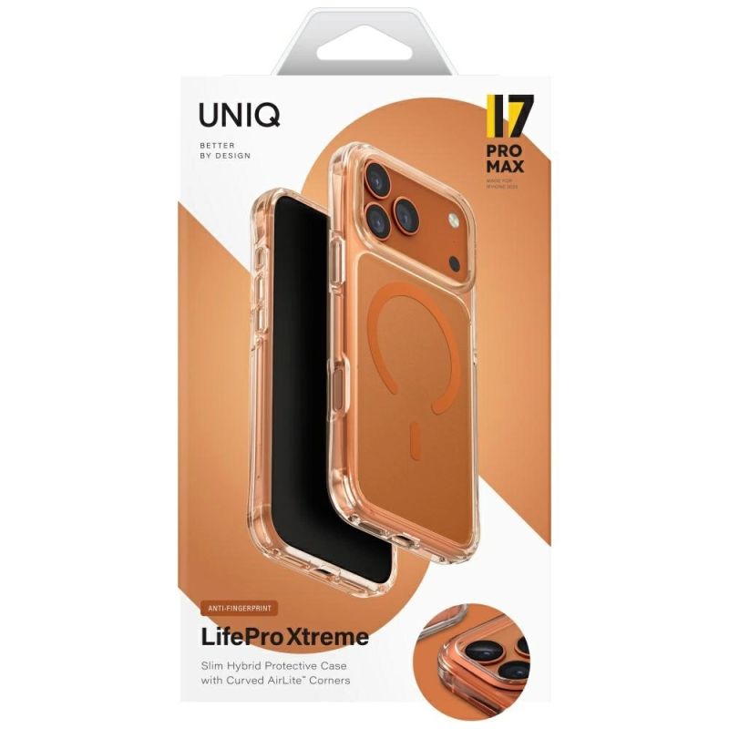 Etui UNIQ LifePro Xtreme Magclick Charging do iPhone 17 Pro Max - pomarańczowe - obrazek 6