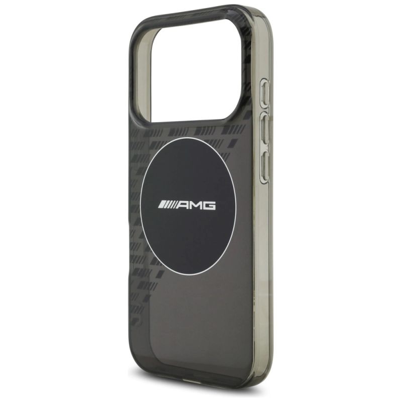Etui AMG Double Layer Transparent Smocked MagSafe do iPhone 17 Pro - czarne - obrazek 6