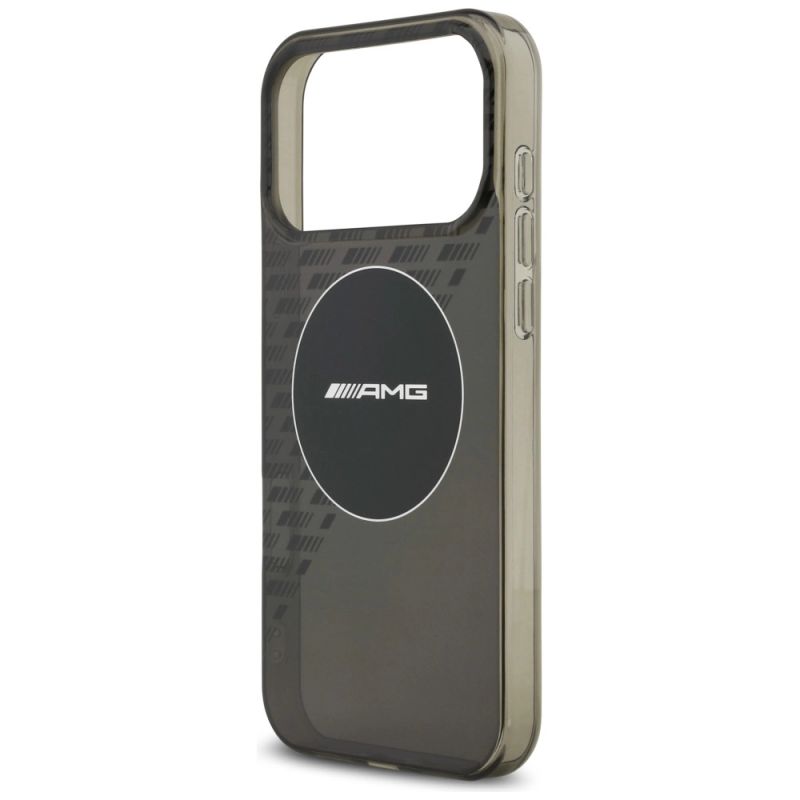 Etui AMG Double Layer Transparent Smocked MagSafe do iPhone 17 Pro Max - czarne - obrazek 6