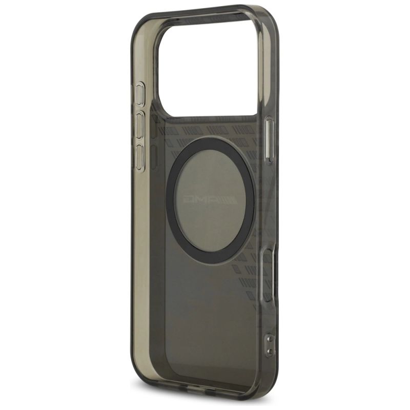 Etui AMG Double Layer Transparent Smocked MagSafe do iPhone 17 Pro Max - czarne - obrazek 7